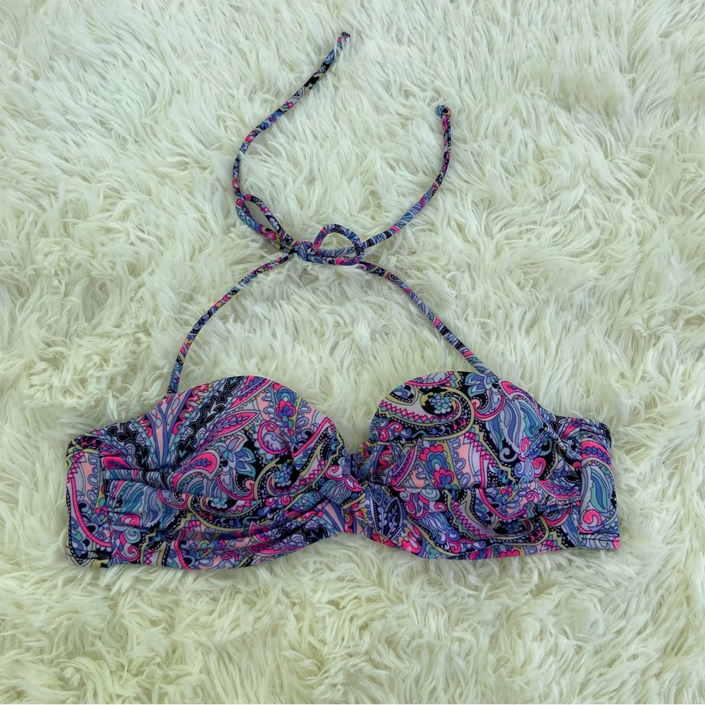 Victoria's Secret Multicolor Bikini top.Size 32B